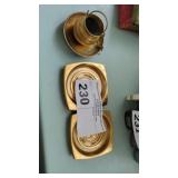 BRASS COASTERS (4)