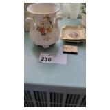 PORCELAIN VASE W PR EMPIREWARE 681 DISHES