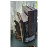 PR EAGLE BOOKENDS & HISTORICAL BOOKS