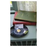 US SENATE GLASS DISH & ITALIAN RIGO MUSIC BKS