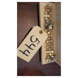 VINTAGE WEISS IRIDESCENT BRACELET,CLIPON EARRINGS