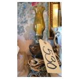 AMBER ANTIQUE SMALL LAMP