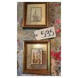 (4) SMALL PRINTS SIGNED BY BARDAY