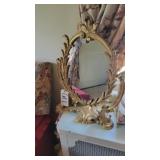VANITY GOLD-COLORED MIRROR