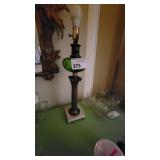 GREEN  GLASS LAMP