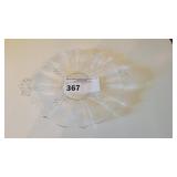 FOSTORIA CAKEPLATE FLORAL DESIGN