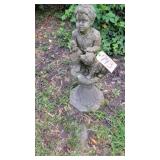 AS-IS BOY CONCRETE STATUE