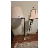 2 VINTAGE POLE LAMPS "AS IS"