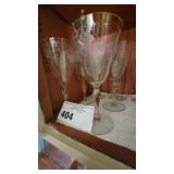 6 VINTAGE FOSTORIA CRYSTAL GOBLETS(JUNE PATTERN)