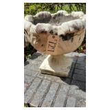 CONCRETE PEDESTAL FLOWER POT AS-IS