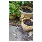PLASTIC URN, FLOWER POTS