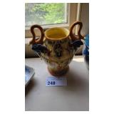 YELLOW ITALIAN POTTERY VASE