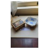 FINE CONCORD CHINA TRINKET DISH W VICTORIAN DISH