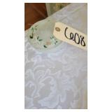 FROSTED HAND PAINTED COVERED JAR