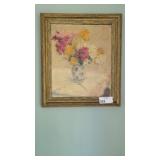 CANVAS PAINTING OF FLOWERS IN VASE- HENRICH
