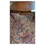 ANTIQ CHIPPENDALE STYLE BALL & CLAW FOLDN TOP TABL