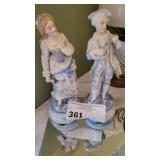 ANTIQ BISQUE PORCELAIN FIGURINES