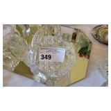 VINTAGE AMERICAN BRIL PRD CUTGLASS NAPPY DISH