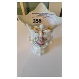 ANTIQUE FRENCH "OLD PARIS" HDPT FLORAL/GOLD GILT
