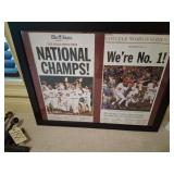 GAMECOCKS 2010 CHAMPIONSHIP PRINT