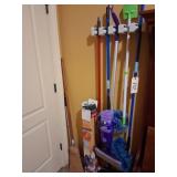 CLEANING ITEMS, FLOOR SWIFTER,BROOM ETC