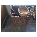 ASSORTED WICKER BASKETS