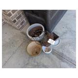 5 VARIOUS PLANTERS