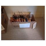 10 WOODEN PANT HANGERS