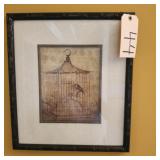 BIRD PRINT SIGNED BY ALGENO