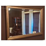 BEVELED MIRROR & GOLDTONED FRAME