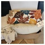 LAP THROW W MATCHING PILLOWS