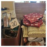 CANDLES, HAND TOWELS, PLACEMAT