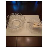 SAUCE BOWL W LADEL--GLASS