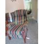 STRIPED WING BACK CHAIR