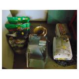 Misc. Grouping of Concrete Mix, Fan, 3 Bags of Spectracion Insect Killer