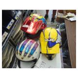 Three Helmets