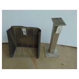 Misc. Grouping of Hay Rack, Metal Stand, Frame on Casters
