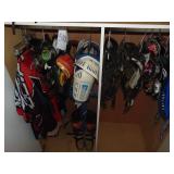 Contents of Cabinet Motorcycles Protected Riding Gear