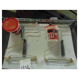 Misc. Grouping of 4 Paint Rollers & Window Glaze