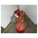 Five Gas Cans