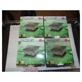 Four Solar Post Lights