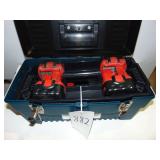 Bosch 7 Batteries & Two Charger