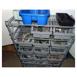 Metro Shelf & Contents of Plumbing Supplies On Casters