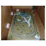 Train Track & Village Mounted