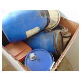 Box of Empty Buckets & Barrell