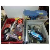 Tote of Misc. Trailer Tail Lights, Etc.