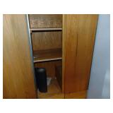 Wooden Two Door Cabinet/Shelves