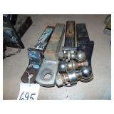 Four Hitches w/ Three Trailer Balls