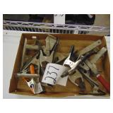 Fourteen Spring Clamps
