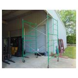 Four Sections of Scaffolding w/Braces & Dollies